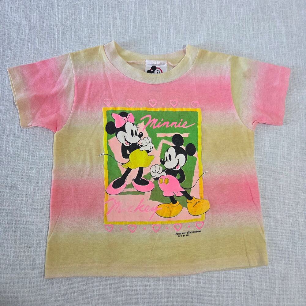 Vintage Minnie & Mickey Summery Tee 4t